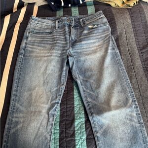 American Eagle Outfitters Light Blue Straight Leg Jeans
